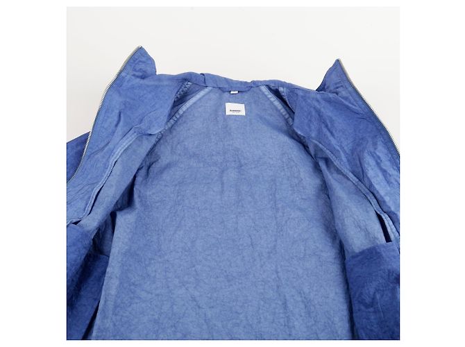 Burberry Giacca a vento con cappuccio e collo a imbuto Taglia Blu - vista 11