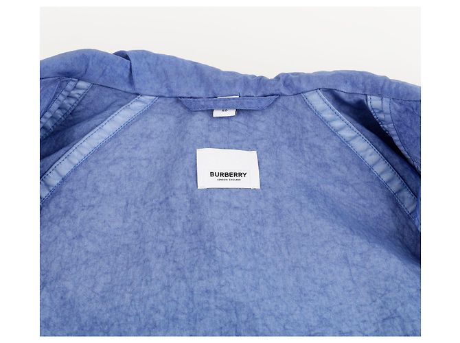 Burberry Giacca a vento con cappuccio e collo a imbuto Taglia Blu - vista 12