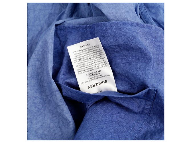 Burberry Giacca a vento con cappuccio e collo a imbuto Taglia Blu - vista 13