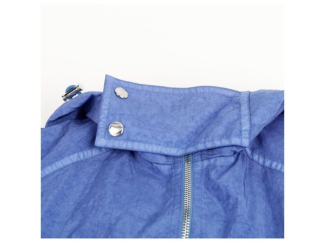 Burberry Giacca a vento con cappuccio e collo a imbuto Taglia Blu - vista 5