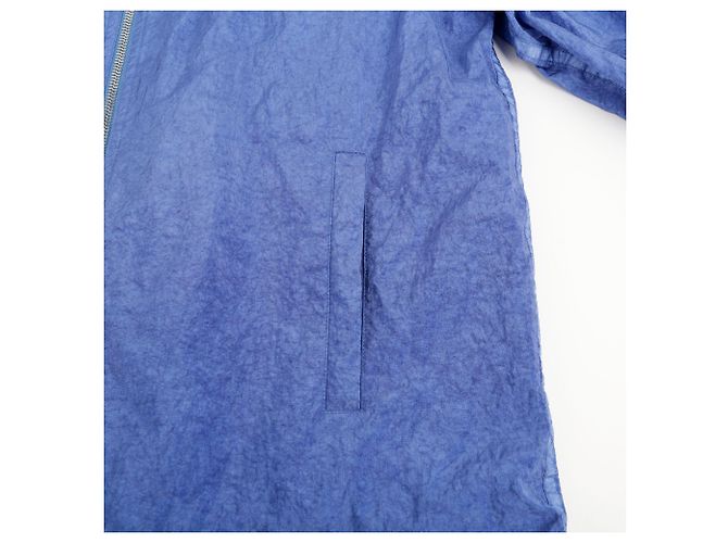 Burberry Giacca a vento con cappuccio e collo a imbuto Taglia Blu - vista 7