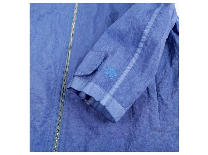 Burberry Giacca a vento con cappuccio e collo a imbuto Taglia Blu - vista 8