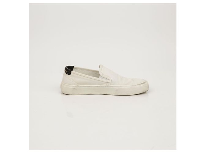 Saint Laurent Venice Slip-On Bianco - vista 7