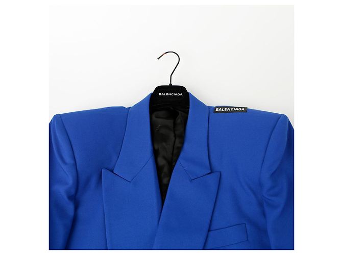 Balenciaga Shoulder Coat Size Blue - view 3