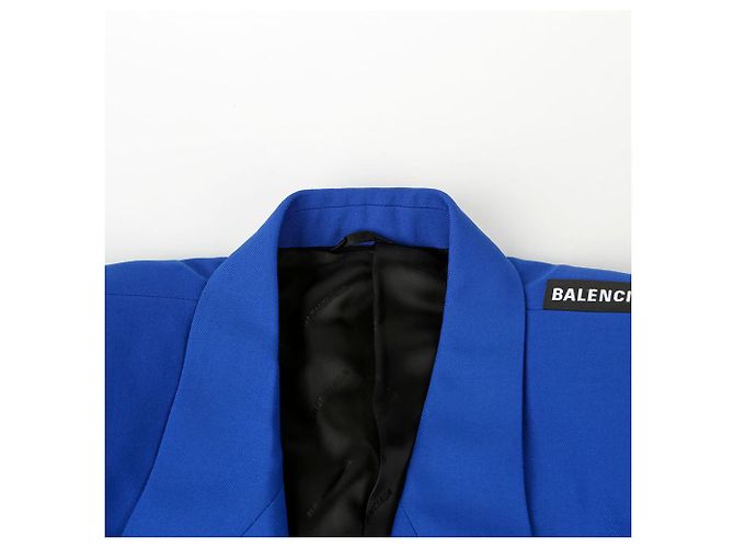 Balenciaga Shoulder Coat Size Blue - view 4