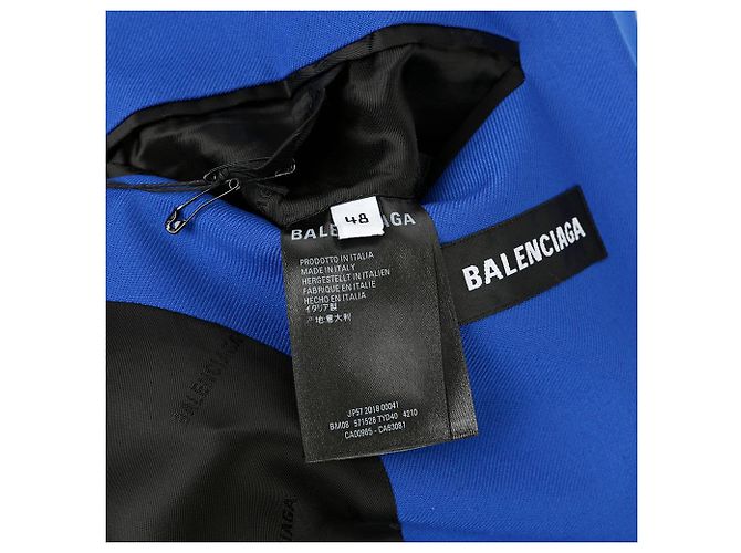 Balenciaga Shoulder Coat Size Blue - view 9