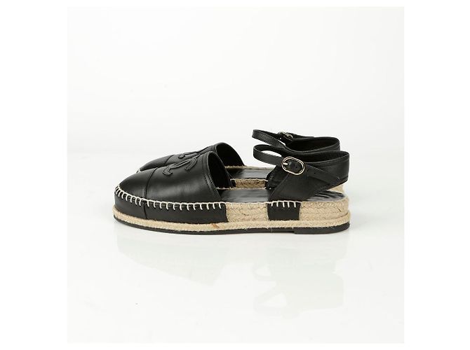 Chanel Espadrille Größe Schwarz - Ansicht 4