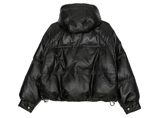 Céline Gekürzte Pufferjacke Größe Schwarz - Ansicht 2