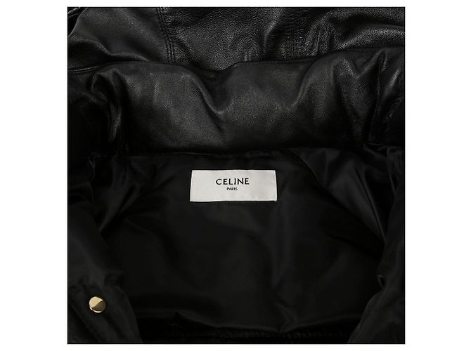 Céline Gekürzte Pufferjacke Größe Schwarz - Ansicht 4