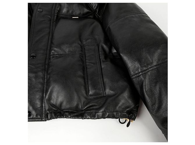 Céline Gekürzte Pufferjacke Größe Schwarz - Ansicht 5