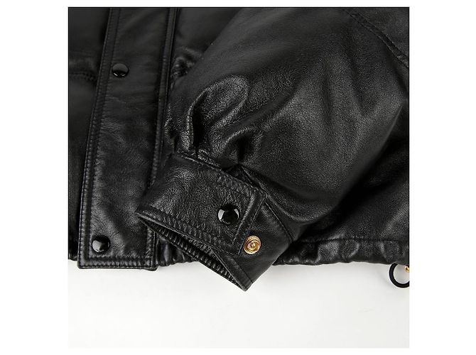 Céline Gekürzte Pufferjacke Größe Schwarz - Ansicht 7