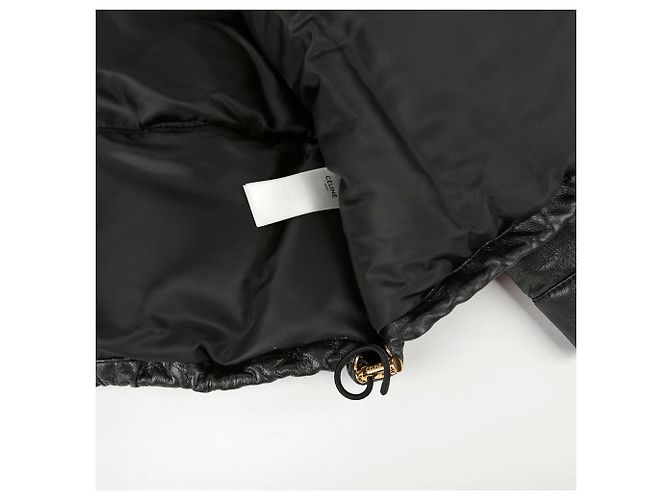 Céline Gekürzte Pufferjacke Größe Schwarz - Ansicht 8