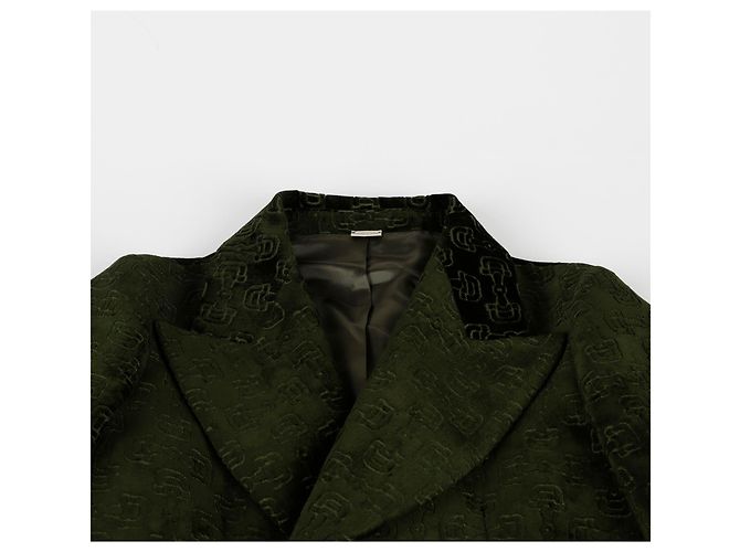 Gucci Chaqueta con estampado de estribo Verde - vista 4
