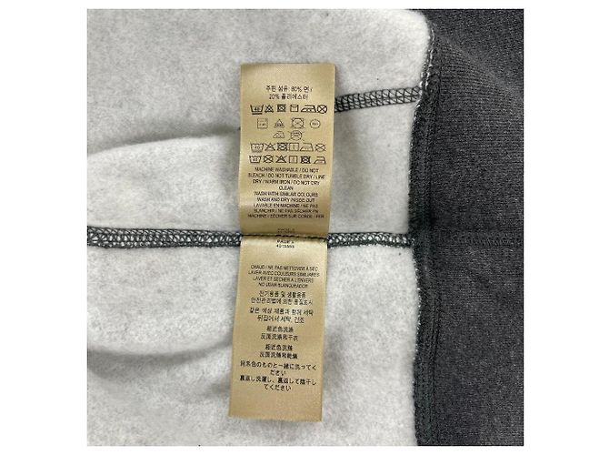 Burberry Felpa con cappuccio CLAREDON MELANGE CARBONE Nero - vista 19