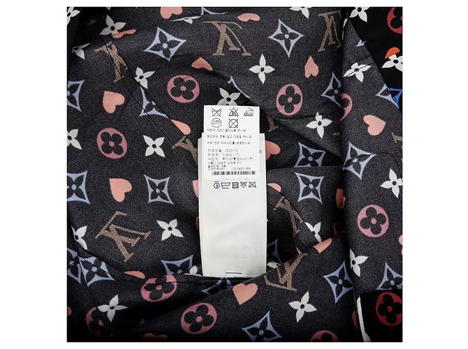 Louis Vuitton Camisa de Pijama Monograma Talla Negro - vista 11