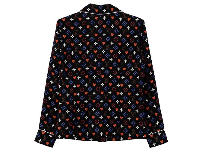 Louis Vuitton Camisa de Pijama Monograma Talla Negro - vista 2