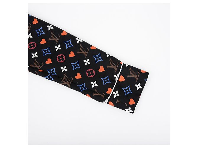 Louis Vuitton Camisa de Pijama Monograma Talla Negro - vista 6