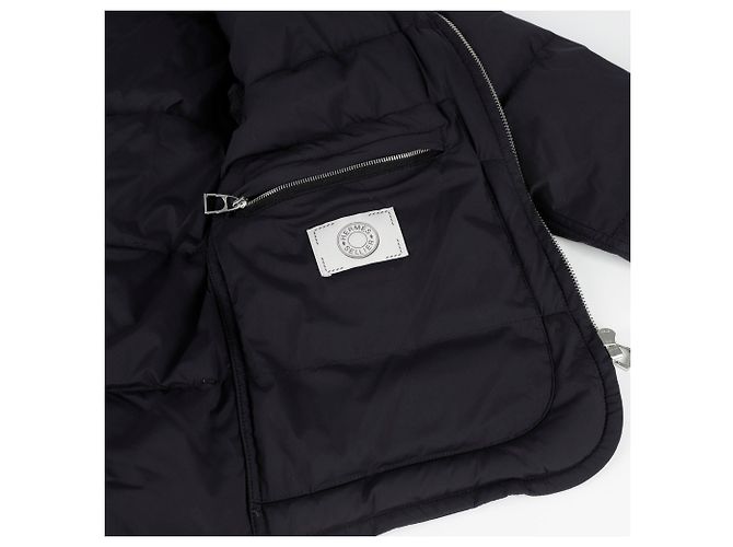 Hermès Extra Leichte Pufferjacke XS Schwarz - Ansicht 10