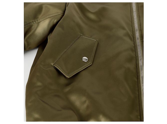 Gucci Reversible Bomberjacke mit Logo-Patch Größe Braun - Ansicht 7