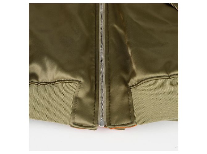 Gucci Reversible Bomberjacke mit Logo-Patch Größe Braun - Ansicht 8