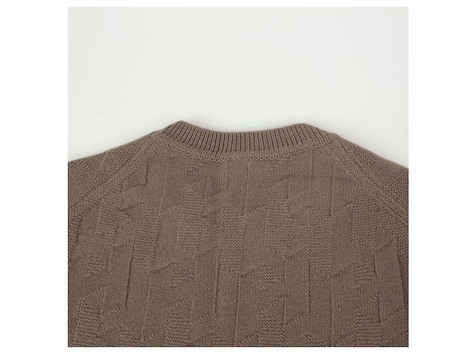 Hermès Talla Cuello redondo de punto Castaño - vista 6