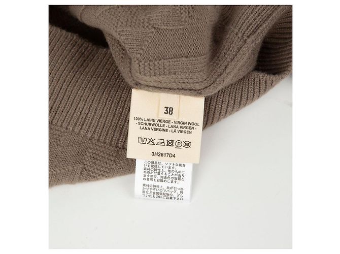 Hermès Talla Cuello redondo de punto Castaño - vista 8