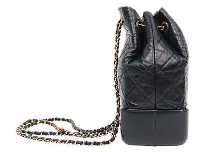 Chanel Schwarzer Leder Gabrielle Rucksack - Ansicht 2