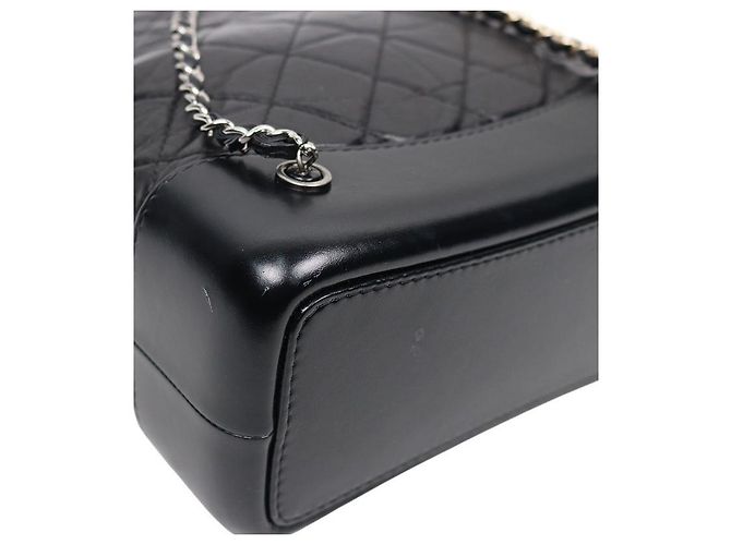 Chanel Schwarzer Leder Gabrielle Rucksack - Ansicht 5