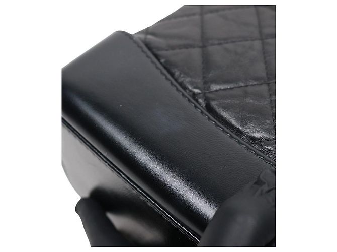 Chanel Schwarzer Leder Gabrielle Rucksack - Ansicht 7