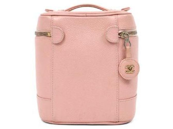 Chanel Borsa Tote Vanity in Caviar Rosa - vista 3