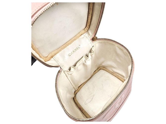 Chanel Borsa Tote Vanity in Caviar Rosa - vista 5