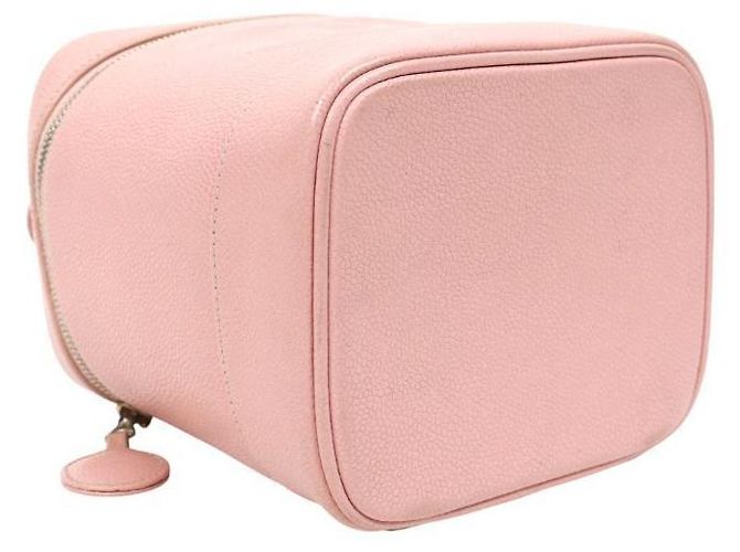 Chanel Borsa Tote Vanity in Caviar Rosa - vista 9