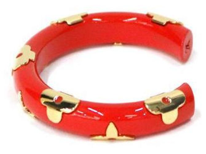Louis Vuitton Roter Harz Monogrammarmband Größe - Ansicht 2
