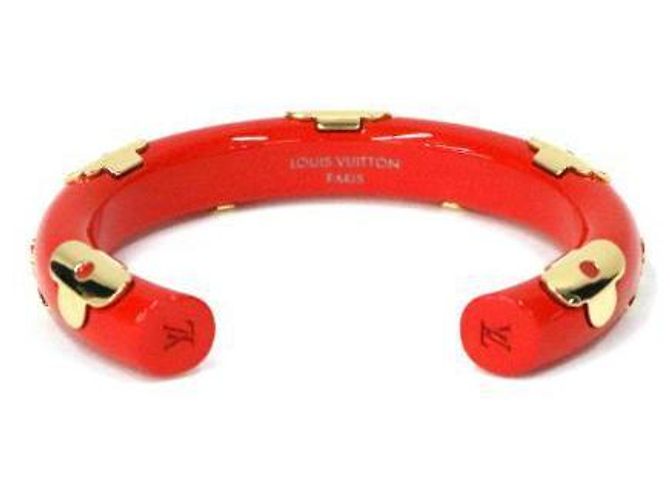 Louis Vuitton Roter Harz Monogrammarmband Größe - Ansicht 3