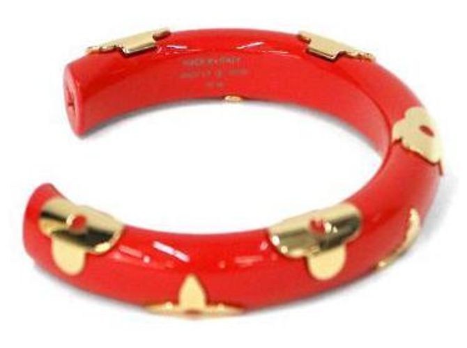 Louis Vuitton Roter Harz Monogrammarmband Größe - Ansicht 4