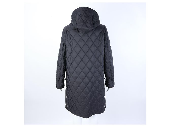 Jaqueta acolchoada com capuz Burberry Preto - vista 3
