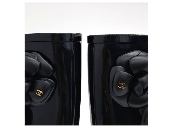 Botas de lluvia Camelia Chanel Negro - vista 4