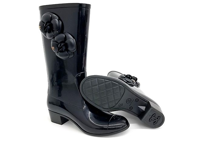 Botas de lluvia Camelia Chanel Negro - vista 5
