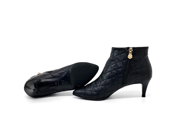 Botines Chanel Negro - vista 4