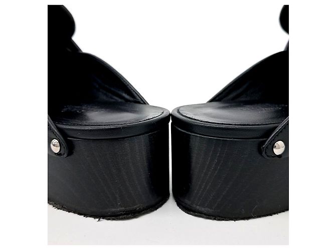 Mule Kalia de Hermès Negro - vista 3
