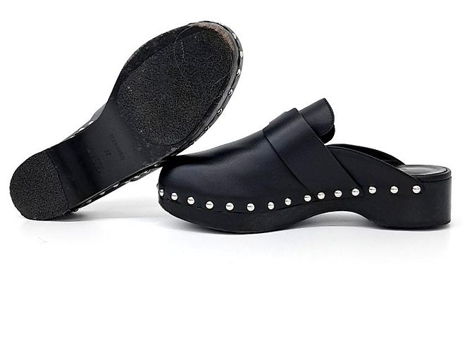 Mule Kalia de Hermès Negro - vista 4