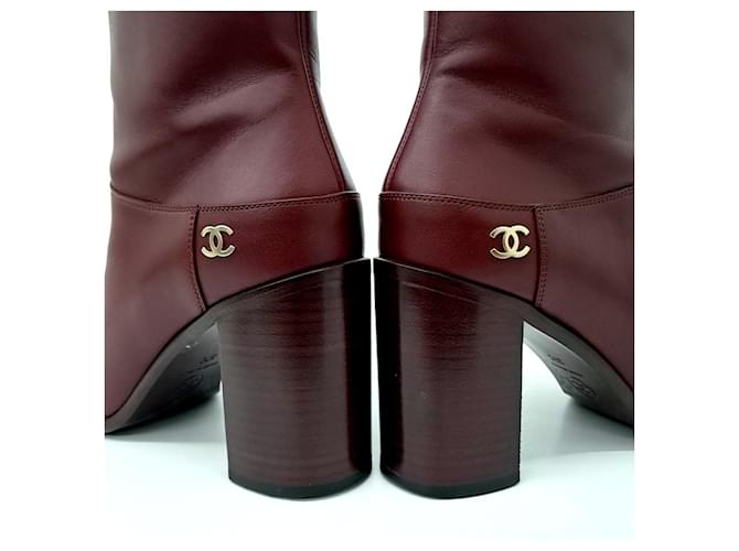 Botines Chanel Roja - vista 3