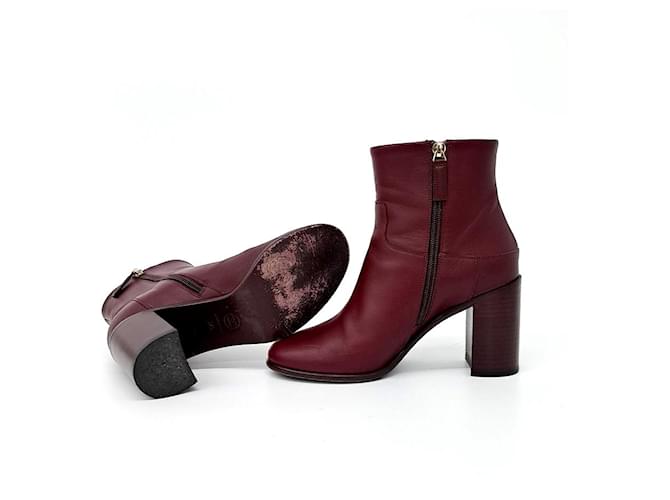Botines Chanel Roja - vista 4