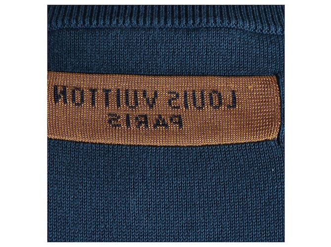 Kurze Strickoberteil von Louis Vuitton Blau - Ansicht 4