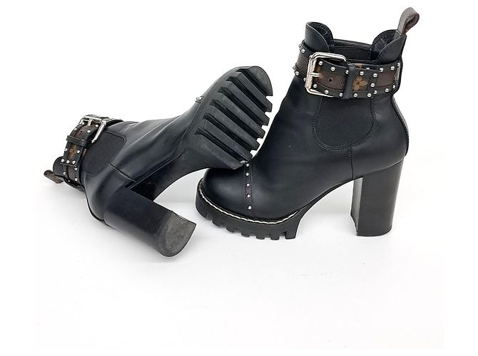 Botines Louis Vuitton Negro - vista 4