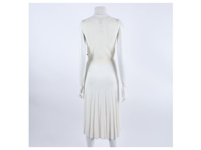 Vestido Louis Vuitton Blanco - vista 3