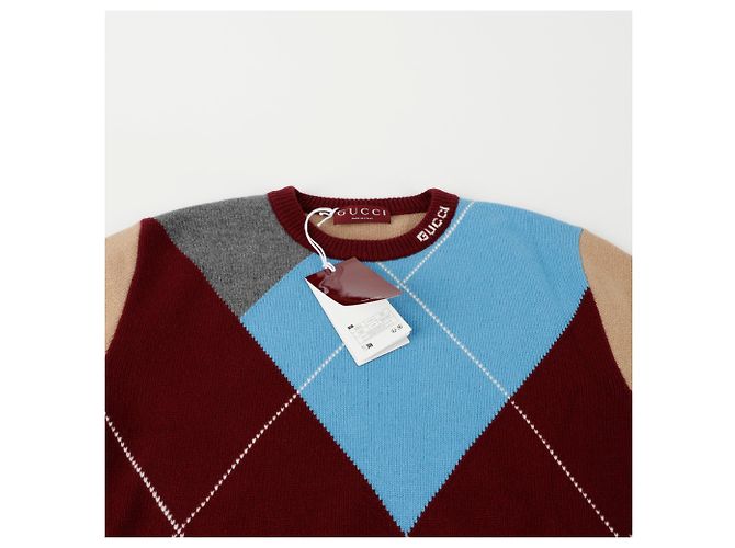 Gucci Size Argyle Pattern Knit Multiple colors - view 3
