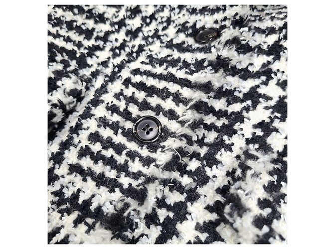 Thom Browne Blazer de Tweed de Houndstooth para Mujeres Negro - vista 4
