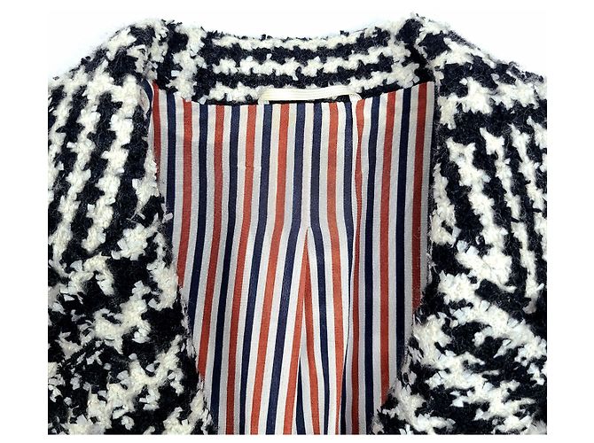 Thom Browne Blazer de Tweed de Houndstooth para Mujeres Negro - vista 5