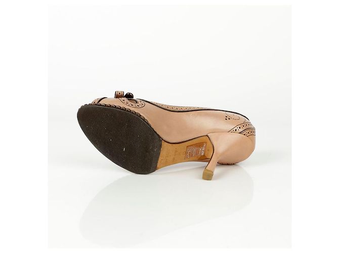 Dior Offene Pumps mit Größenband Braun - Ansicht 10